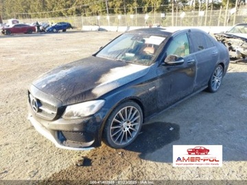 Mercedes Klasa C W205 2017 Mercedes-Benz Klasa C 2017 3.0L V6 Biturbo AMG C 43 4MATIC 3.0 Benzyna