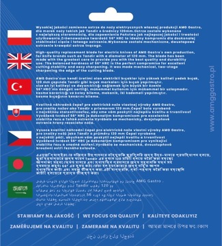 Лезвие ПРЕМИУМ зубчатое 120мм, ТАНДИР 120 |OZT120