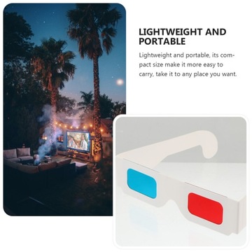 100 шт картонных 3D очков Universal Anaglyph