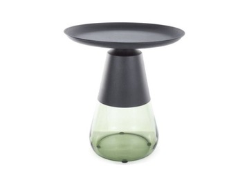 ŁAWA TIFFANY A black FI 50 CZARNY/zielony glamour SZKŁO metal