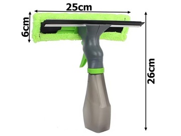 СТЕКОНОМОЙКА 3 В 1, ОКНА, ЗЕРКАЛА, РАСКЕЛЬ, РАСПЫЛИТЕЛЬ, МИКРОФИБРА