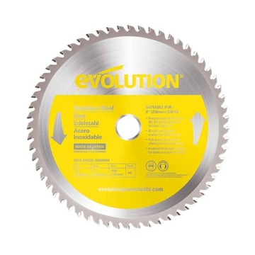 Piła TCT do stali nierdzewnej Evolution 230mm