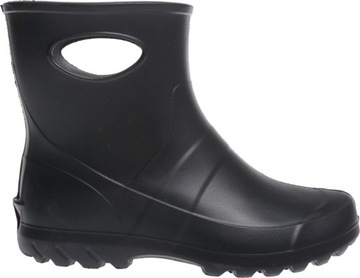 czarny 38 KALOSZE DAMSKIE KRÓTKIE PIANKOWE OGRODOW