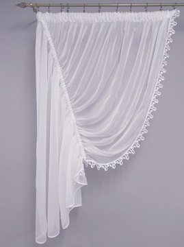 ГОТОВАЯ ШТОРА С ГИПУРОМ 400Х270 ВОДА ВУАЛЬ