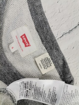 LEVI'S Bluza Męska Wkładana Szara Grey Logo S