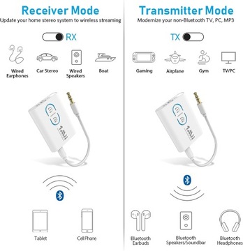 Bluetooth 5.3 2в1 1Mii ML300 Передатчик и приемник