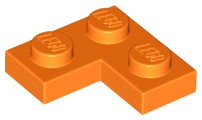 LEGO Płytka narożna 2x2 2420 pomarańczowa