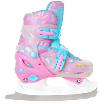 Роликовые коньки Роликовые коньки 4 в 1 Регулируемые светодиодные колеса RAVEN Caramell 34-37