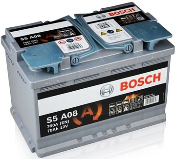 AKUMULATOR BOSCH S5 AGM 70AH 760A S5A08 START STOP