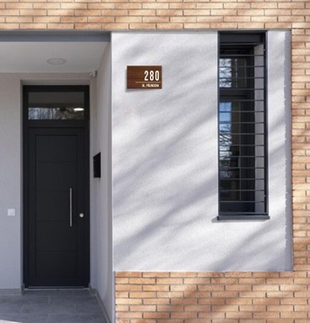 НОМЕР ДОМА 32х21см АДРЕСНАЯ ТАБЛИЧКА ДЕРЕВЯННАЯ ДОСКА С НОМЕРОМ ДОМА