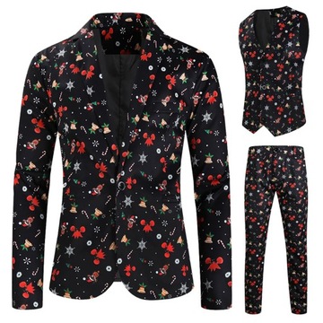 2023 Autumn Winter Mens Blazer Coat Christmas Day