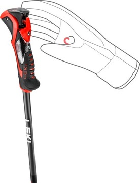 Палки для горных лыж LEKI Airfoil Trigger 3D 65367951 125см