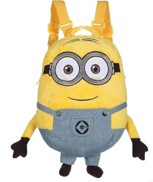 PLUSZOWY PLECAK MINIONKI - DZIECIĘCY PLECAK PRZEDSZKOLNY ŻÓŁTY