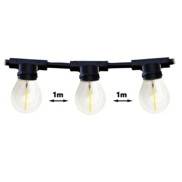 Гирлянда 15м х 15 теплых лампочек для балкона-террасы