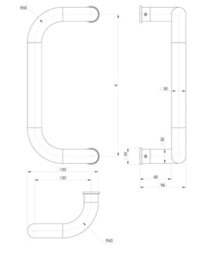 РУЧКА ДВЕРНАЯ РУЧКА АНТАБА, БЕЛАЯ