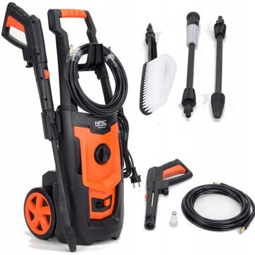 MYJKA Ciśnieniowa NAC 130 bar 1800 W 420 l/h ALU Pompa Lance SZCZOTKA Mocna