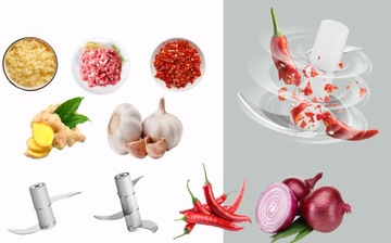 ЭЛЕКТРИЧЕСКИЙ МИНИ-ИЗМЕЛЬЧИТЕЛЬ ДЛЯ ЛУКА, ЧЕСНОКА, ОВОЩЕЙ, ТРАВ