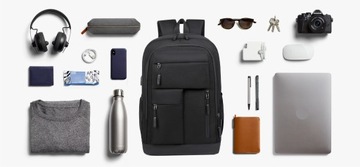 БОЛЬШОЙ ЧЕРНЫЙ РЮКЗАК ДЛЯ НОУТБУКА С USB-ПОРТОМ ВОДОНЕПРОНИЦАЕМЫЙ РЮКЗАК