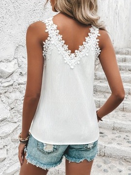 МОДНАЯ ЖЕНСКАЯ БЛУЗКА, КРУЖЕВНОЙ ВЕРХ НА СТРЯПКАХ