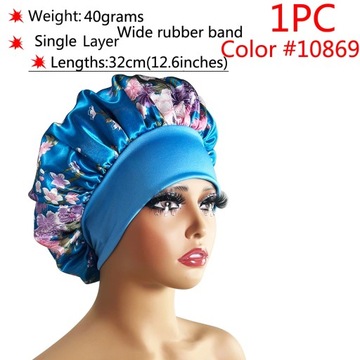 1PCS Lovely Satin Silk Hair Bonnet Care Cap f