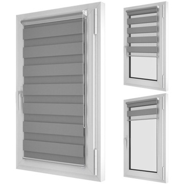 Жалюзи на окнах легко устанавливаются. Размеры 116х150.