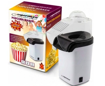 URZĄDZENIE MASZYNKA DO POPCORNU BEZ TŁUSZCZU ZDROWA PRZEKĄSKA