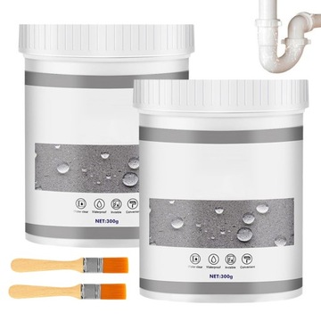 2SZT PUSZKI W PŁYNIE SZCZELNY DACH FOLIA DACHOWA W PŁYNIE 300G Z 2X PĘDZLE