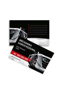 Wizytówki Motoryzacja dwustronne kreda 350g 500szt