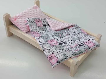 ŁÓŻKO DLA LALKI. ŁÓŻECZKO Z POŚCIELĄ DLA LALEK