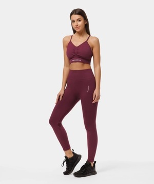 Legginsy damskie Carpatree bezszwowe Allure burgun