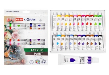 Акриловые краски Easy Creative Set 24 цвета по 12 мл