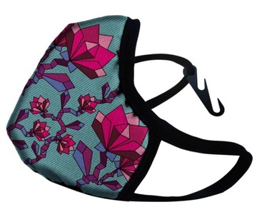 MASKA ANTYSMOGOWA DRAGON CASUAL SE FLORAL rozm.L