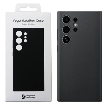 Originální Pouzdro Vegan Leather Case Samsung Galaxy S24 Ultra Černé