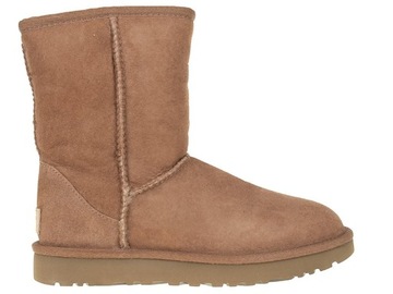 UGG ŚNIEGOWCE DAMSKIE BRĄZOWE SKÓRZANE 40 2MXA