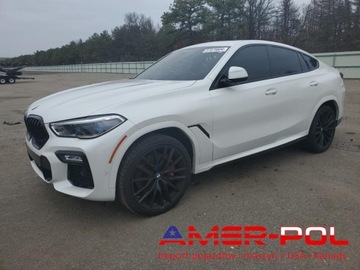 BMW X6 G06 2021 BMW X6 M50I 2021 XDrive 4.4l V8 Od ubezpieczalni 4.4 Benzyna 523KM