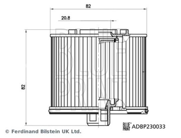 BLUE PRINT ADBP230033 FILTR PALIVA