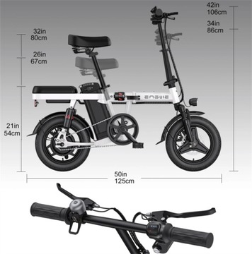 Электрический велосипед ENGWE 350 Вт, 33 км/ч, 80 км по городу