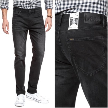 LEE AUSTIN MĘSKIE SPODNIE JEANSOWE TAPERED W33 L32