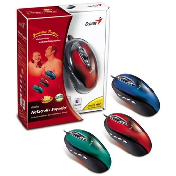 GENIUS Mysz Netscroll+ Superior USB niebieska
