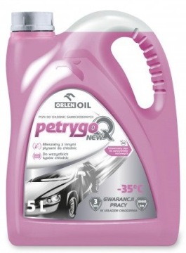 Жидкость для автомобильных радиаторов Orlen PETRYGO Q NEW розовая -35°C зимняя 5L