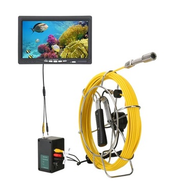 9-calowa kamera inspekcyjna do rur kanalizacyjnych z ekranem 1080P Lokalizator 512 Hz Wideo + audio