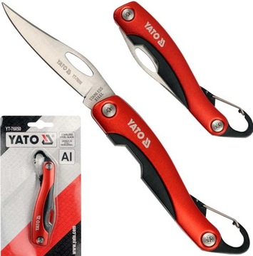 NÓŻ SKŁADANY Z KARABIŃCZYKIEM NOŻYK SCYZORYK BOWIE