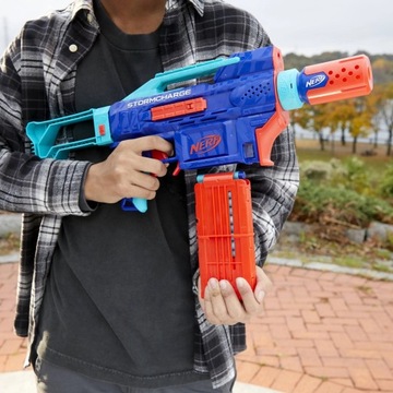 NERF ELITE 2.0 ПИСТОЛЕТ Автоматический STORMCHARGE 4В1 20 ИСКУССТВ +10 ВАФЛЕЙ