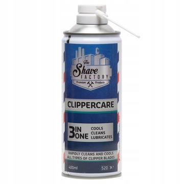 Spray do maszynek The Shave Factory Clippercare chłodzi smaruje konserwuje