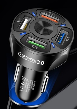АВТОМОБИЛЬНОЕ ЗАРЯДНОЕ УСТРОЙСТВО ДЛЯ БЫСТРОЙ ЗАРЯДКИ 4x USB