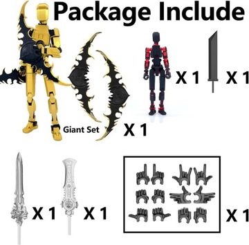 Набор фигурок T13, фигурка робота Titan 13