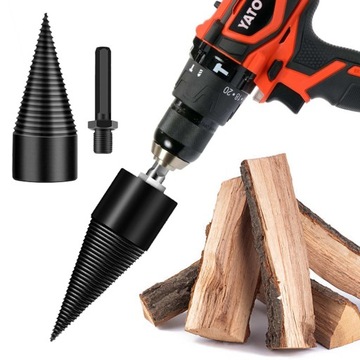 ŚWIDER DO ROZŁUPYWANIA DREWNA WIERTŁO STOŻKOW