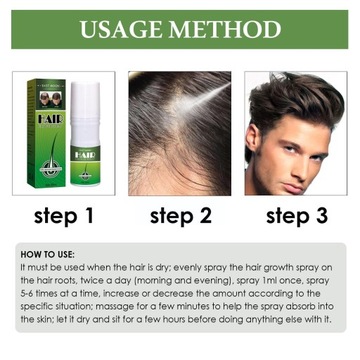 натуральный спрей для роста волос против выпадения