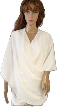 Универсальный свадебный шарф цвета экрю, множество вариантов.