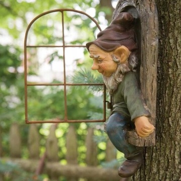 KRASNAL OGRODOWY FIGURKA DEKORACJA CIEKAWA OZDOBA